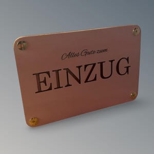 Geldgeschenk-Karte aus Holz – „Alles Gute zum Einzug“ | Handgemachte Holzkarte mit Sichtfenster | Geschenkidee zum Einzug