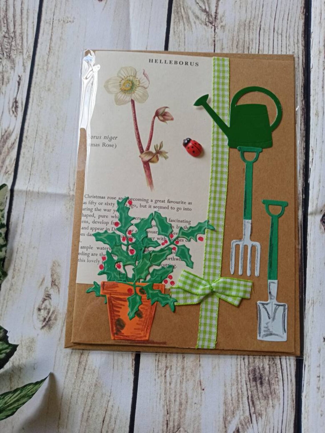 4 X handmade gardening cards Etsy