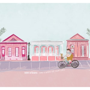 New Orleans House Print (Mat Board Framing Included!)