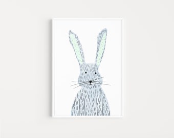 Commercial Use Bougie Bunnies PNG Sublimation JPG and PDF for Print Small Business Animal Print Easter Bunny Spring Printable Wall Art