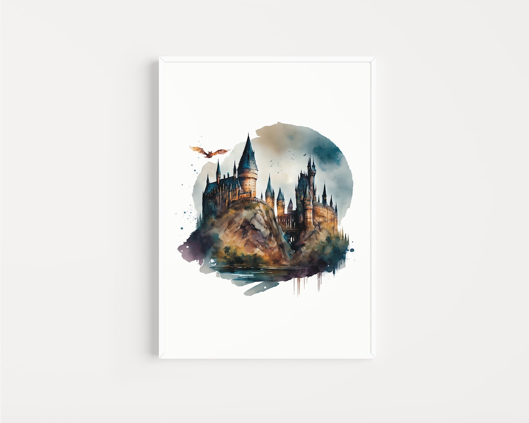 Hogwarts Castle PRINTABLE Art A3 Print Nursery Decor New - Etsy
