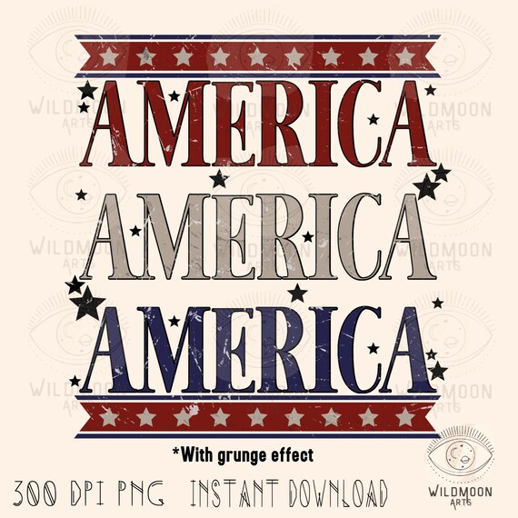 America PNG, Sublimation designs,4th July png, Patriotic designs, Happy 4th png, Retro America png, Independence Day png, Americana png