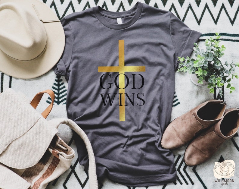 God Wins PNG Design-sublimation Designchristian - Etsy