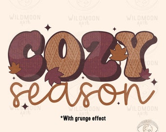 Cozy Season PNG, Fall Sublimation designs,Halloween png, Cozy png design, cute fall png, retro fall png,fall time png,Thanksgiving png