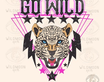 Go Wild PNG, Sublimazione disegni, boho disegni, Hippie Png, Hippie sublimazione, rocker png, Retro png, Retro Sublimazione