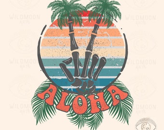 Aloha PNG, Sublimation Designs, Sommer png Designs, Boho Designs, Boho png, Retro Designs, Retro Sommer Png, Sommer Sublimation, Strand png