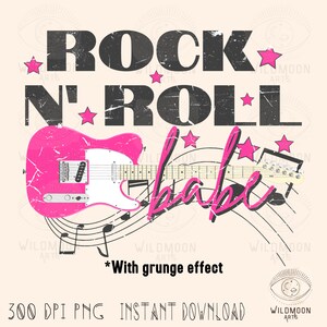 Rock n’ Roll babe PNG, Sublimation designs, boho designs, Hippie Png,Hippie sublimation, rocker png, Retro png, Retro Sublimation