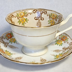 Royal Albert Crown China Tea Cup And Saucer #8439