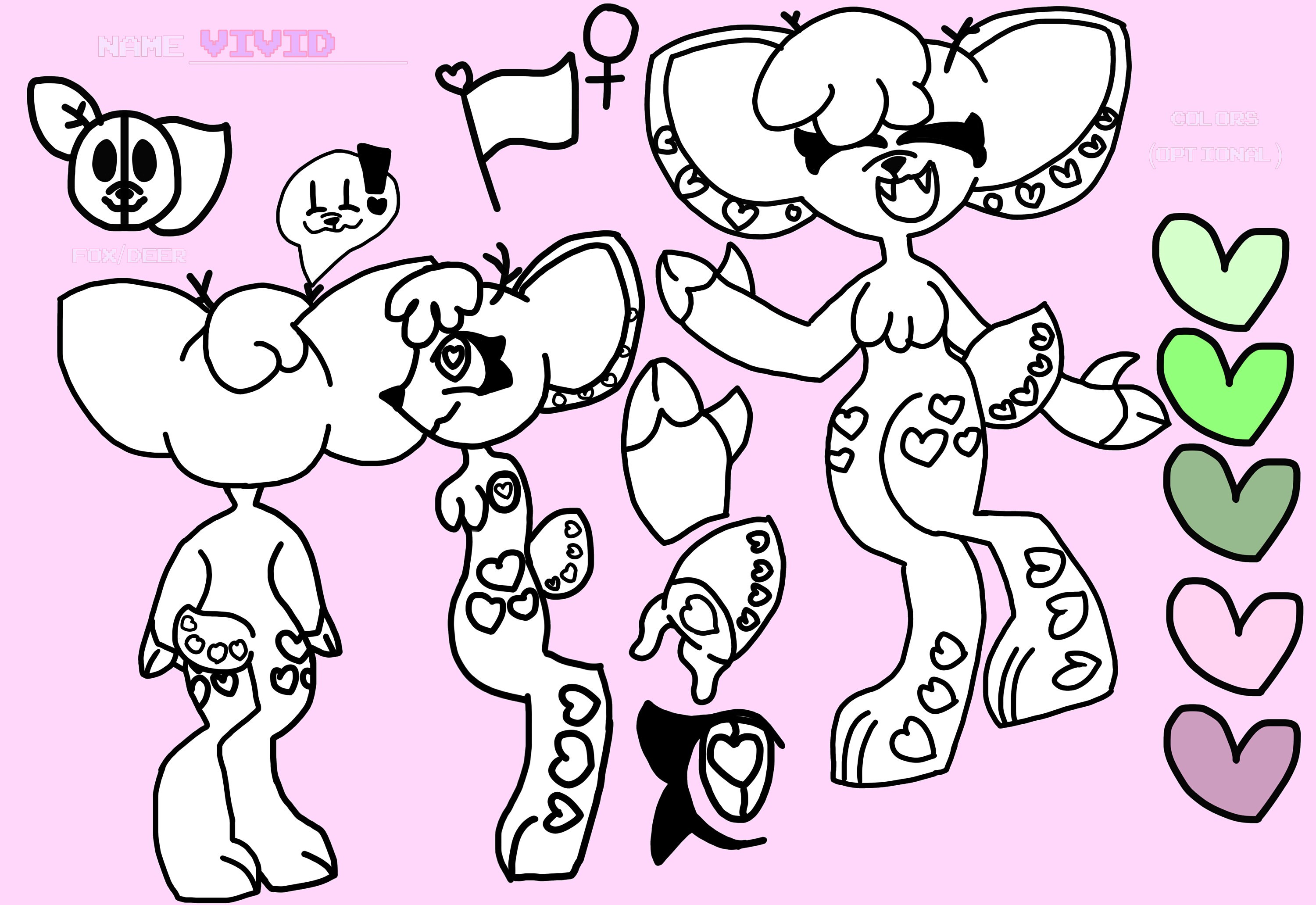 Fursuit/ Oc Ref Sheet | Etsy