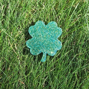 Four Leaf Clover Phone Grip | Sparkly Glitter Phone Holder | Lucky Tablet Stand |Irish Wish| &quot;You Can Be My Four Leaf Clover&quot;