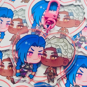 Timebomb (Jinx & Ekko) Keychain and Sticker | Arcane