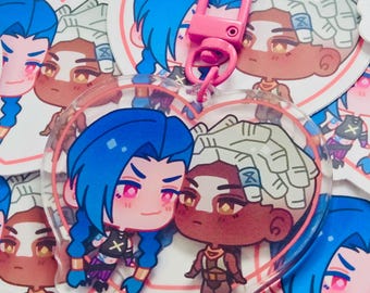 Portachiavi e adesivo Timebomb (Jinx & Ekko) / Arcane