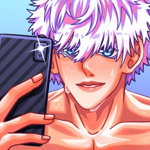 Shirtless Gojo Print | Jujutsu Kaisen
