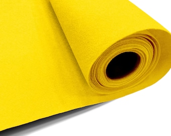 Eovea - Acrylic Felt Fabric - 72" Inch Wide -1.6mm Thick Felt - Yellow - Craft Supplies -Sewing, Cushion and Padding, DIY Arts & Crafts