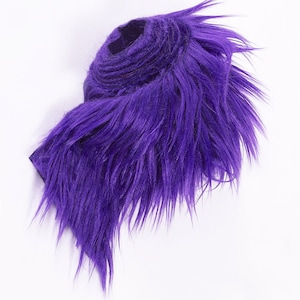 Shaggy Purple Faux Fur Strip: 5&quot;x60&quot; Fabric Trim for Crafts