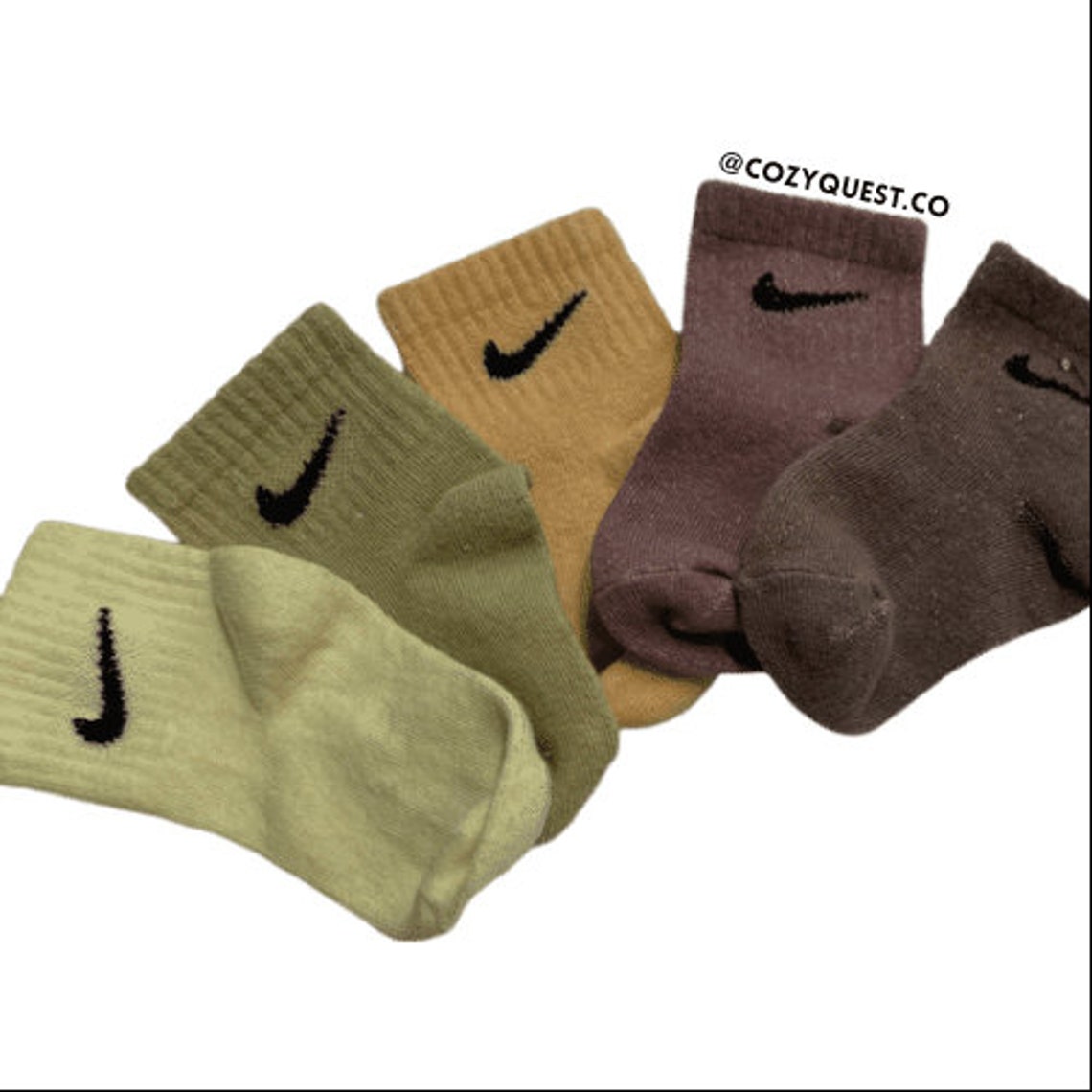 NIKE SOCKS Toddler/Youth/Baby Hand Dyed Neutral Tones Etsy