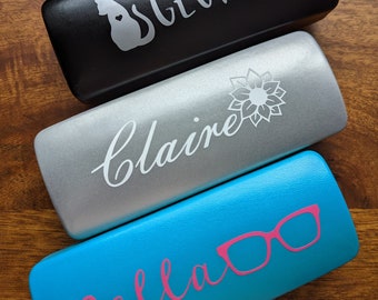 Personalised Glasses Case Hard Case Glasses CUSTOM Dad Mum Gift