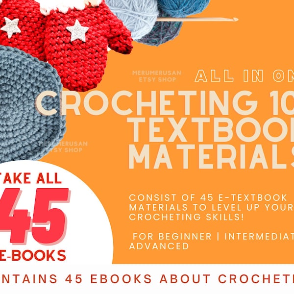 Crocheting 101 Learning Material | Crochet Pattern Book | Instant Download | Digital | PDF