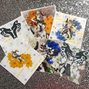 Star Wars Clone Wars: Captain Rex , Commander Cody or Commander Wolffe with Flowers Aurebesh Edit Sticker