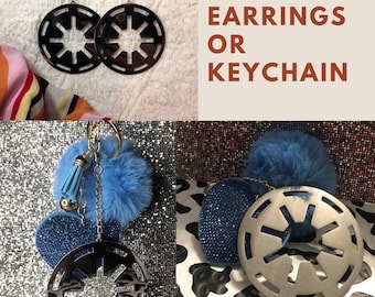 Star Wars Stainless Steel Republic Earrings / Keychain