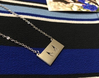 Star Wars Stainless Steel Necklace  Jaig Eyes  Captain Rex , Kanan Jarrus , Mandalorian sigil