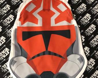 Star Wars Clone Wars AHSOKA TANO 501st 332nd Clone Trooper Helmet Tote Bag purse