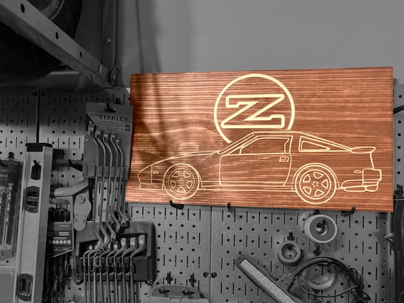 1983-1989 Nissan 300ZX Wood Sign: Z31 Line Art for Garage Decor - Etsy