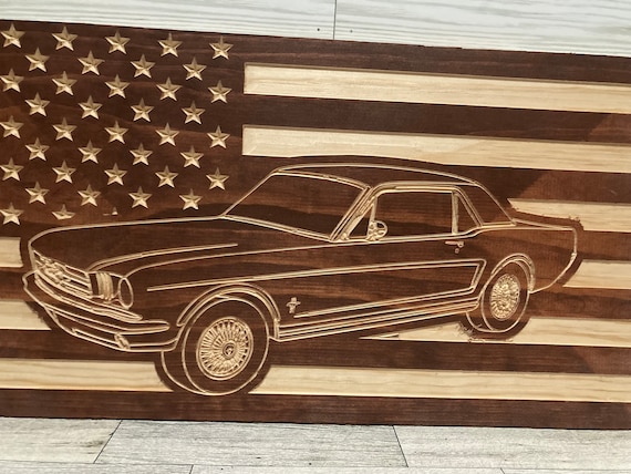 Plaque Murale Vintage Ford Mustang 1966 En Métal Neuve