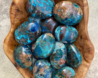 RARE Splendid Shattuckite Palm Stones (You Choose)