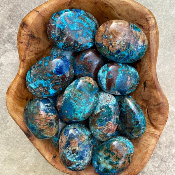 RARE Splendid Shattuckite Palm Stones (You Choose)