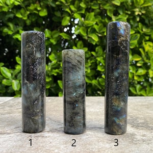 Lively Labradorite Harmonizers, Hand-Carved (You Choose)