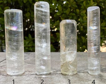 Optical Calcite Harmonizers, Hand-Carved (You Choose)