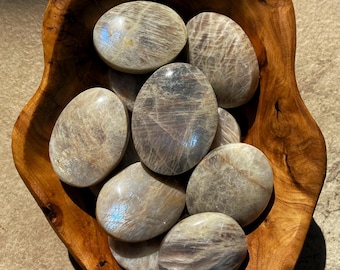 Flashy Sunstone Moonstone Palm Stones (You Choose)