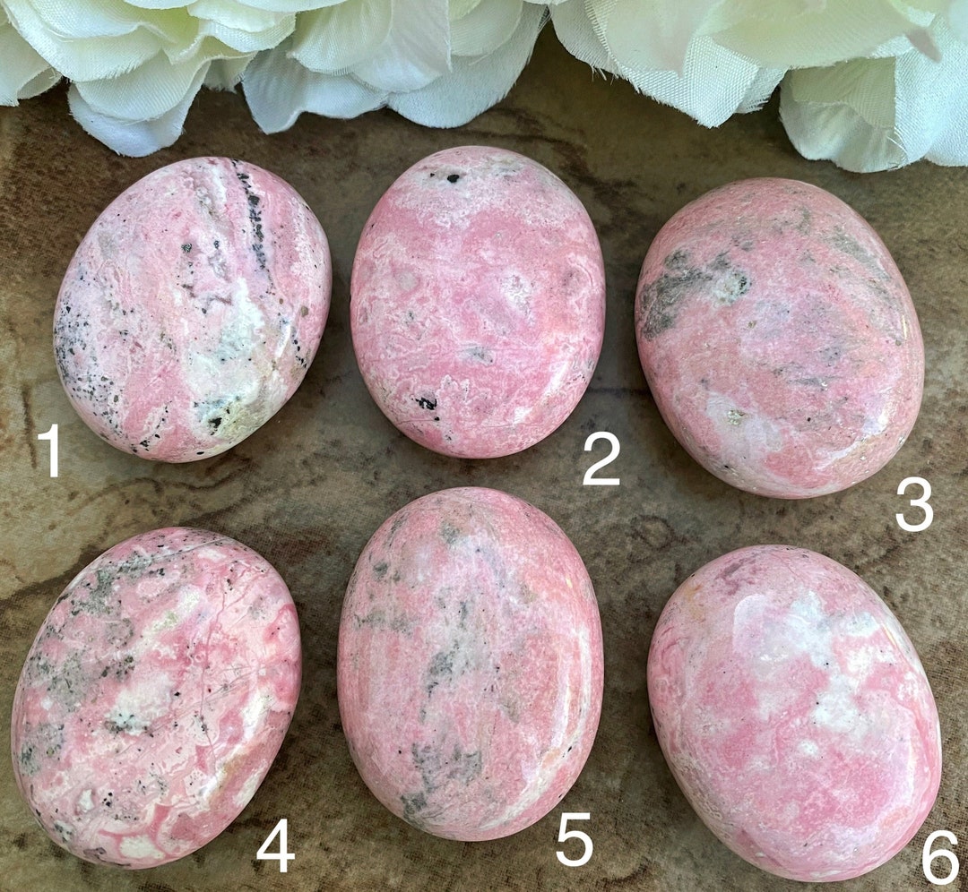 Peruvian Rhodonite Palm Stones, Top Grade (you Choose) - Etsy