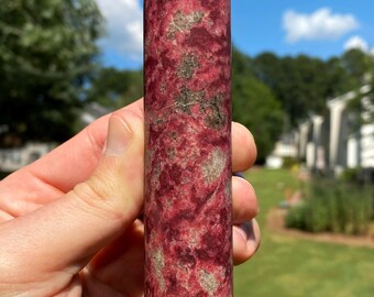 Tempting Norwegian Thulite Harmonizer, Hand-Carved (You Choose)