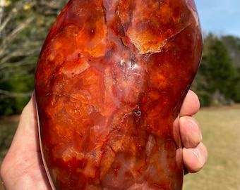 Fiery Carnelian Freeform, 3.53 LBS