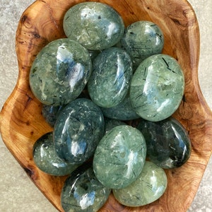 Prehnite Palm Stones, Two Sizes
