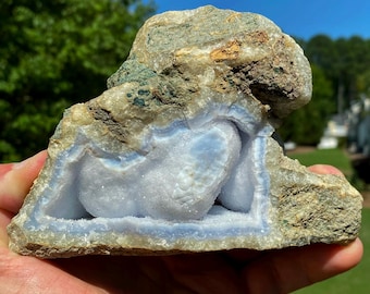 Raw Blue Chalcedony Specimen, 2 LBS