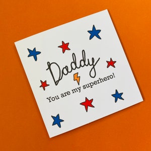 You’re my superhero card - Personalised card - Father’s Day card - Birthday card - Husband - Hubby - Dad Daddy - Father - Grandad - Hero -