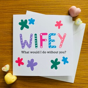 ¿Qué haría sin ti? - Tarjeta del Día de la Madre - Tarjeta personalizada - Tarjeta de esposa - Tarjeta de mamá - Tarjeta de flores - San Valentín - Aniversario