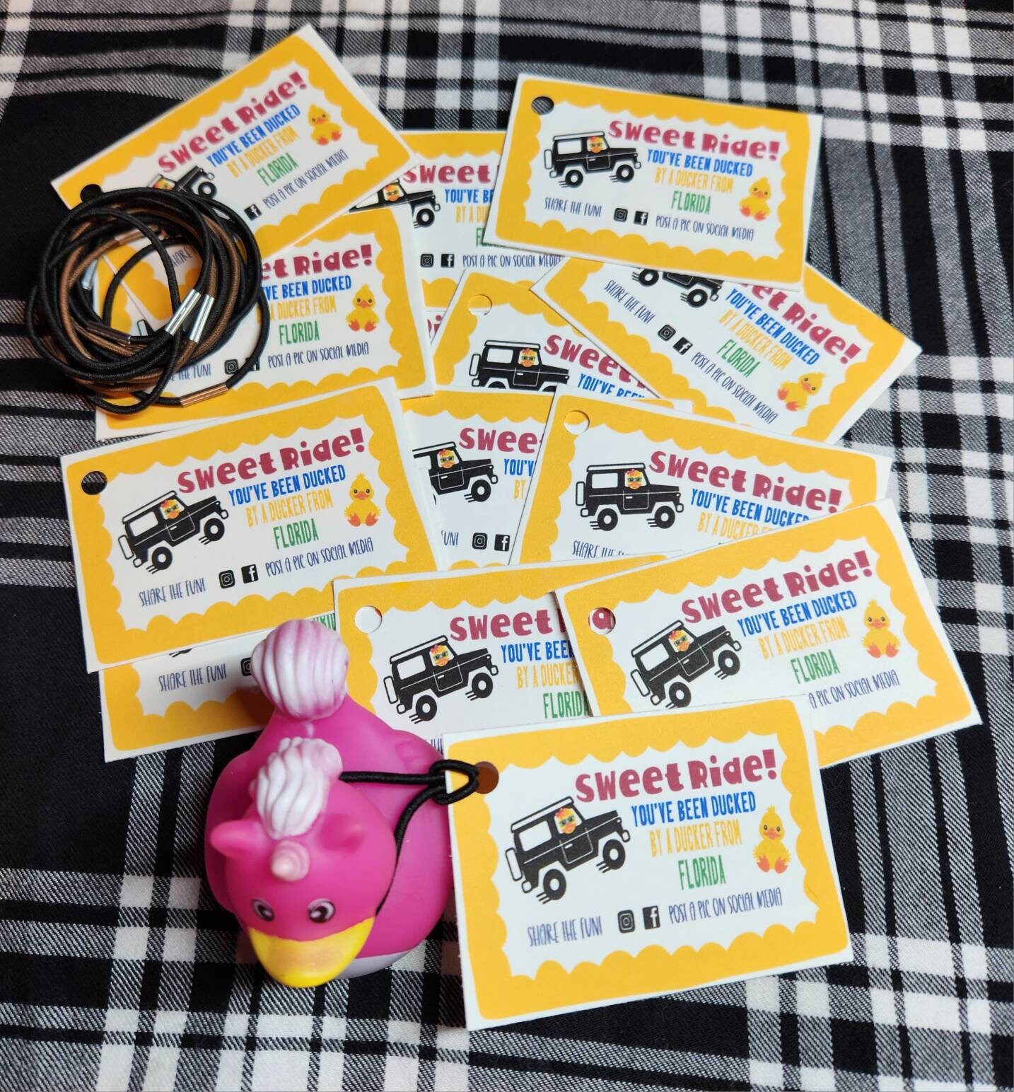 Nice Ducking Ride/you've Been Ducked Tags/duck Duck Etsy