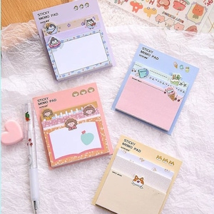 DUMEI Multi-Size 90 pagina's memo pads / ijs, shiba, pinguïn, studie meisje memo pads