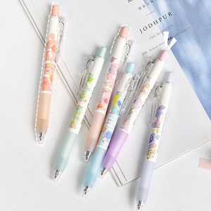 JiWuShe 12er Set Galaxy Astronaut GelStifte & Doppelspitze Highlighter Set, süße Gel Stifte, blasse weiche Spitze Highlighter, Pastell Marker