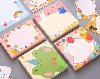 Multi-size little animal, rainbow, cat, bear 50/90 pages memo pads/ note pads