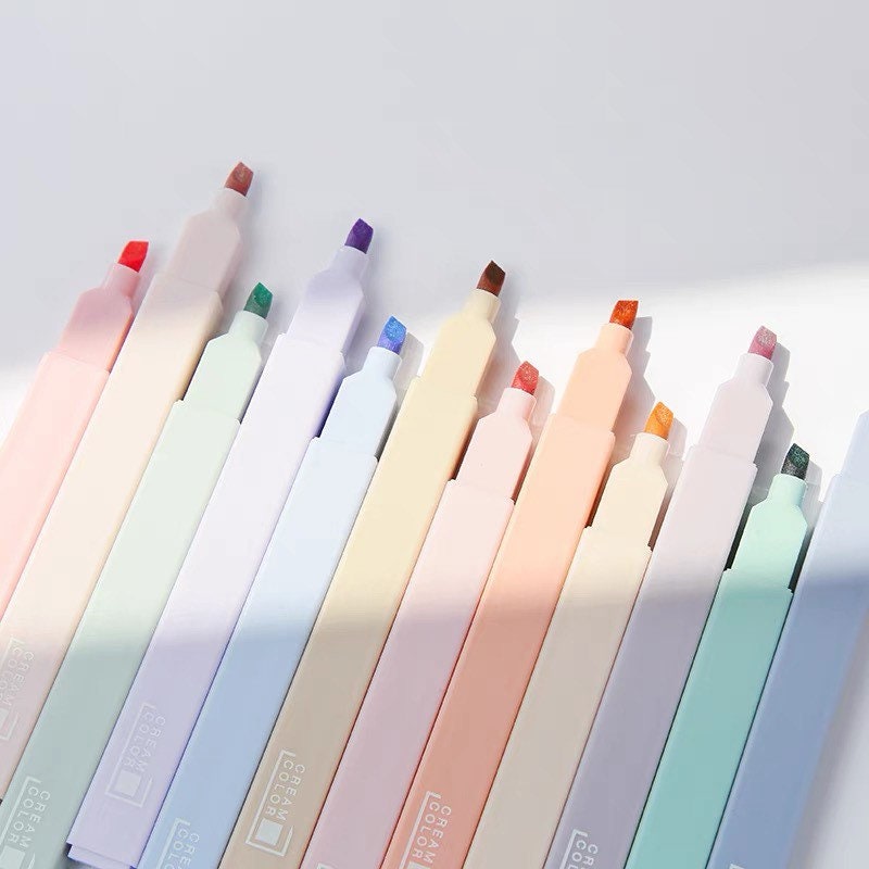 3/5PCs 6 In 1 Album Decoration Pastels Highlighter Marker Gouache Color  Pens Gel Pen Color