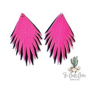 Funky Feather Earring Cutting Die, #185 earring die, fringe die, fringe earring die, dies, steel ruled die, feather die , earring making