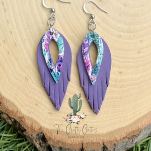 2” Pointed Fringe CutoutEarring Die, #140 Die cutting, Earring Cutting Die, Earring Die, Feather Earring Die, fringe die, fringe feather