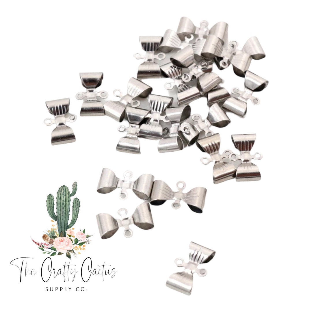 8pcs Bow Stainless Steel Charms, Jewelry Making, Earring Charms, Bow