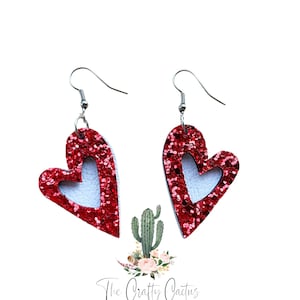 1.5” Heart Layered Earring Die, #167 Valentine’s Day Die, cutting, Earring Cutting Die, Earring Die, Steel Rule Earring Die, Valentines die
