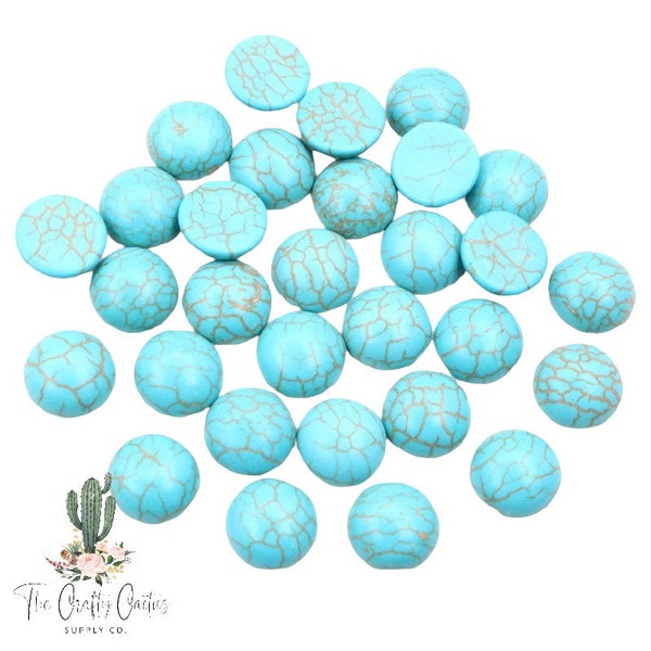 10pcs Turquoise Crackle Druzy Stone Cabochons Earring Studs, earring making, cabochons studs, cabochons, stud earring making